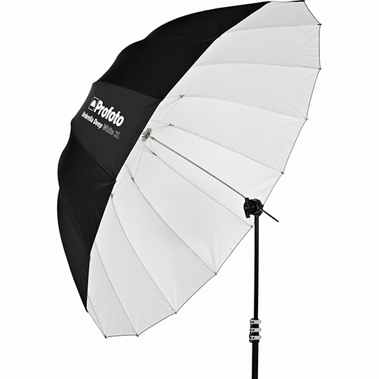 Umbrella 165cm Deep white 