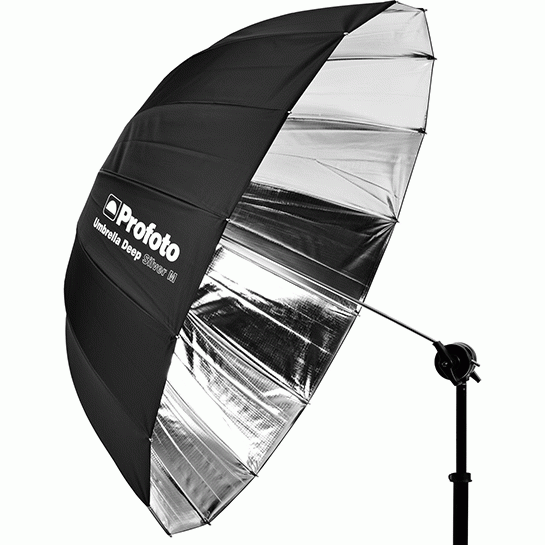 Umbrella 105cm Deep silver M